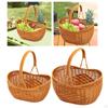 Hand Basket Picking Storage with Handle Woven for Living Room,Home,Wedding,Toys