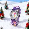 Cute and Creative Flower Shaped Children's Quartz Watch, Bracelet Necklace Set, Girls' Accessories, Christmas and New Year Gifts