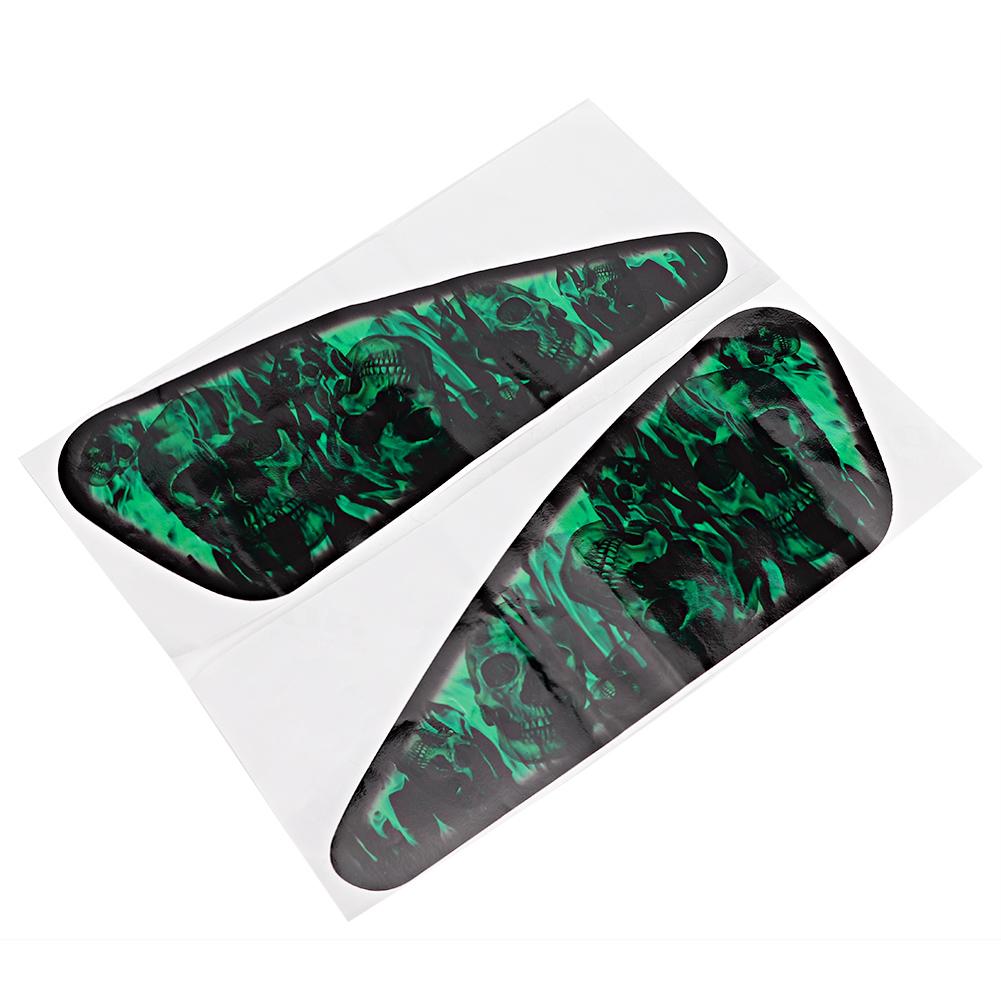 

2Pcs Universal Waterproof Colorful 3D Stickers Decals Motorcycle Decoration