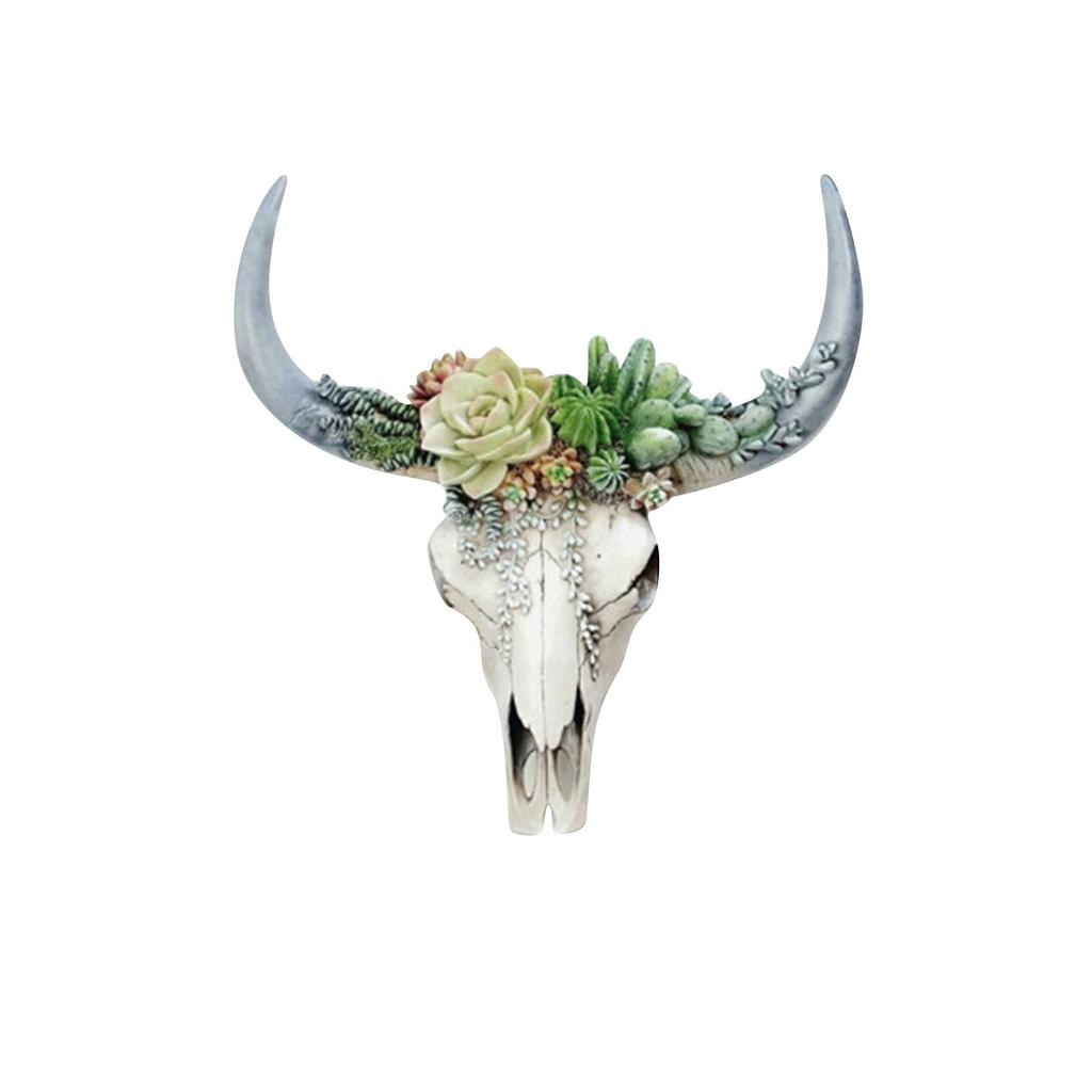 Flower Cow  Wall Decoration Home Wall Decor Ornament With Hanging Hole