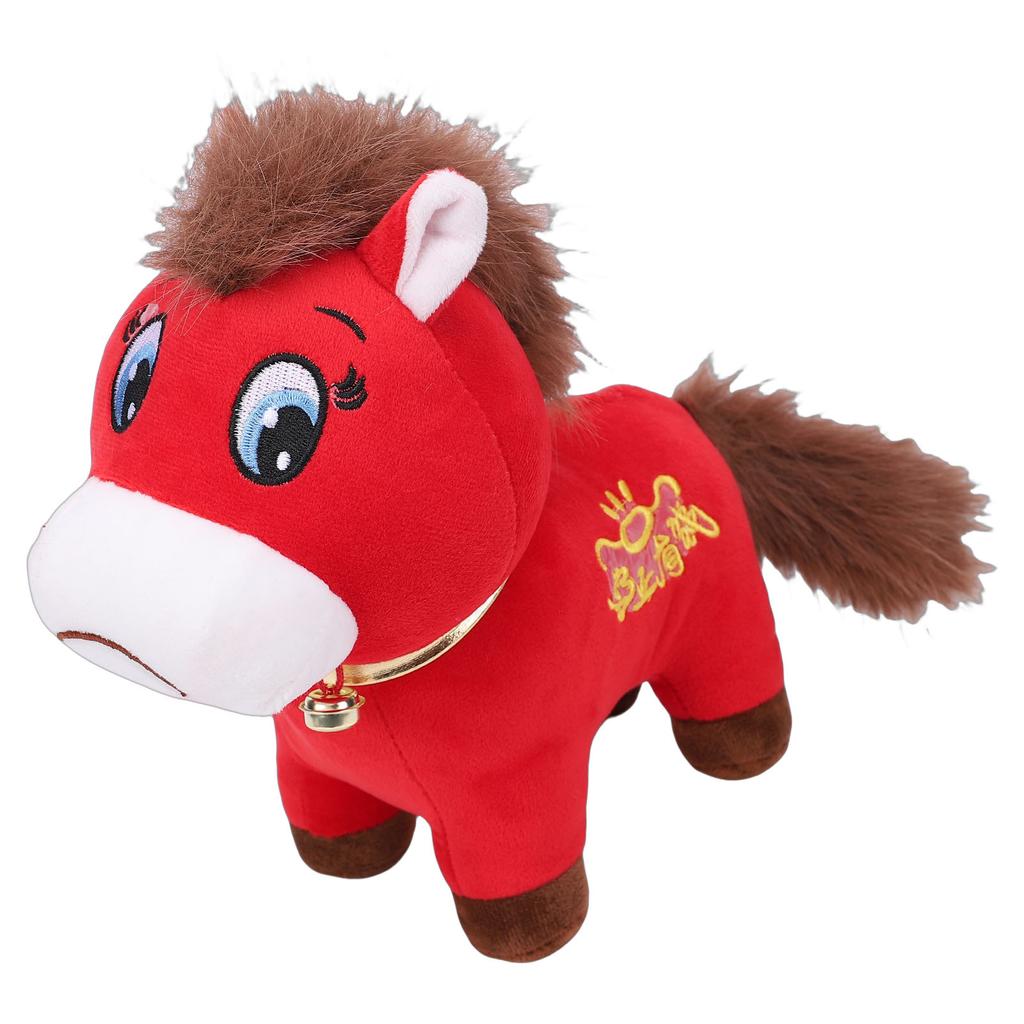 2026 Year of The Horse Plush Toy Chinese New Year Plush Horse Figurine Doll Stuffed Animal Toy Decor for Spring