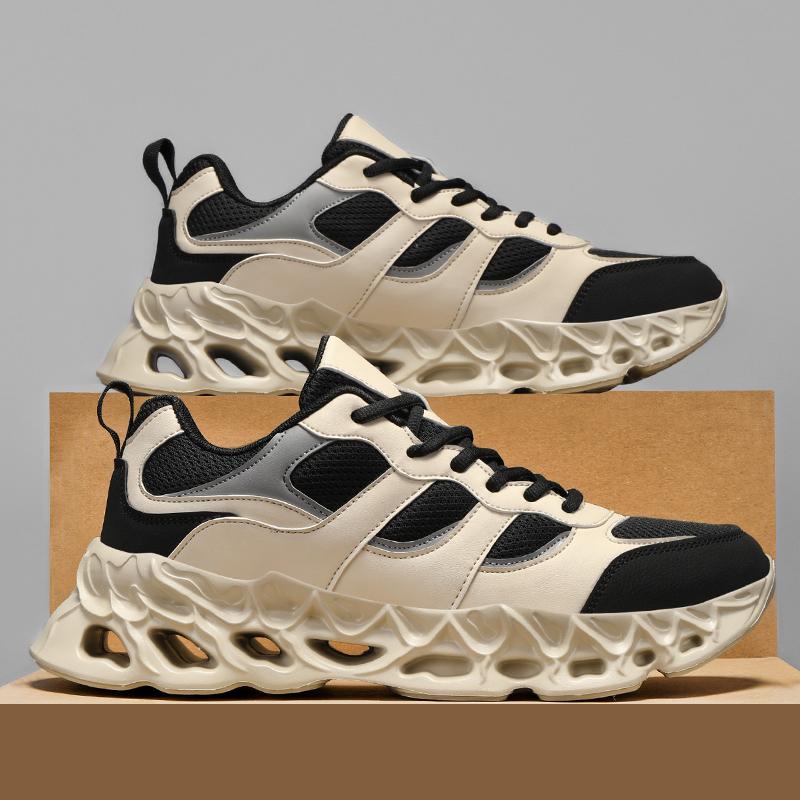 

YRZL Мужские кроссовки для бега Легкие дышащие кроссовки Нескользящие кроссовки для тренировок в зале Мужские повседневные кроссовки для ходьбы и бега 43 чёрный