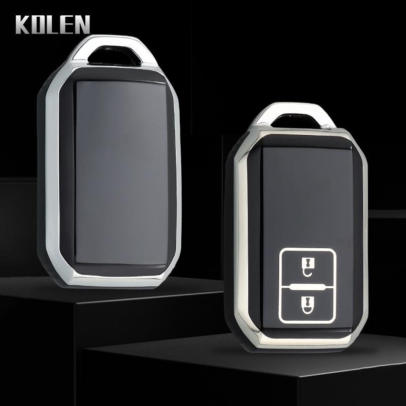 Fashion Car Key Case Cover Shell For Suzuki Ertiga Swift  Wagon R Japanese Monopoly Type 3C Protected Fob Bag Accessories