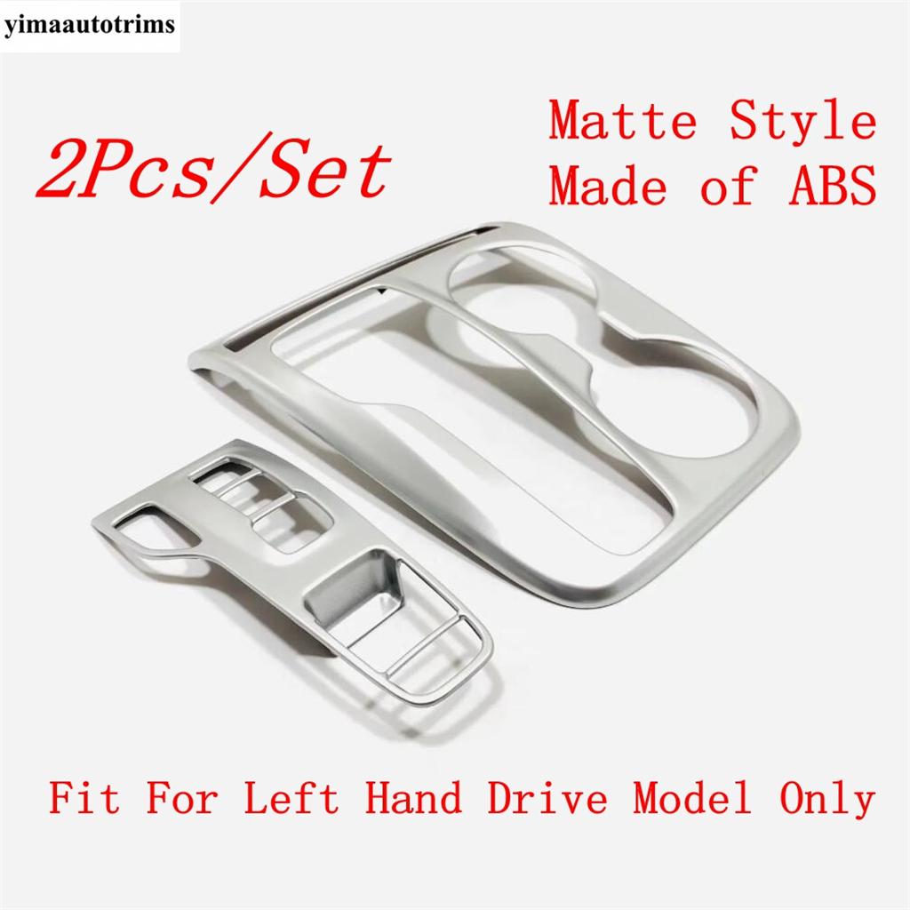 Central Control Gear Shift Panel Water Cup Frame Decoration Cover Trim For Tucson NX4  -  ABS Carbon Fiber Accessories