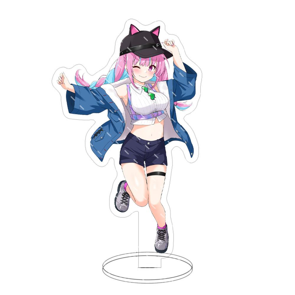 15cm Hololi Virtual Hostess New Cartoon Characters Acrylic Cosplay Stand Model Creative Office Decorations Cute Permanent Recording Fans