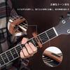 HAUUFENN Guitar Capo for Acoustic Guitar, Electric Guitar, and Ukulele, Zinc Alloy, One-Touch Operation, Wood Grain Finish, Includes 6 Picks, 0.58/0.7
