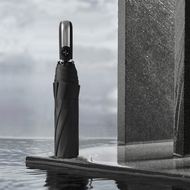 Automatic Black UV Protection Folding Umbrella