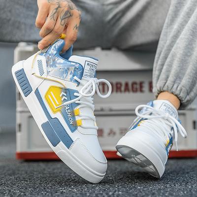 2024 Fashion Men's Trending High Top Skateboarding Shoes Male Casual Cool Street Style Shoes Sneakers for Teens