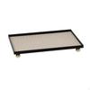 Faux Leather Tray Rectangular with Ball Feet Frame Home Decor for Entryway Table, Dresser,