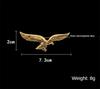 Korean Fashion New Brooches Gold Color Eagle Wings Lapel Metal Pins Badge for Men Collar Jewelry