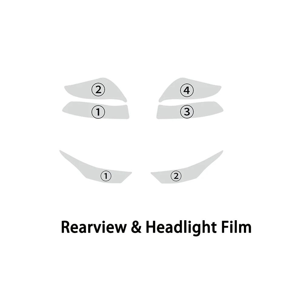 Pre-Cut TPU PPF Clear Paint Protection Film 8.5mil for Toyota Highlander 2020-2024 Headlight and Rearview Mirror Kit