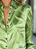 Elegante Damenbluse für Frühling und Sommer mit einem hochwertigen Aufdruck, geeignet für Geschäftsreisen