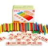 1 Kit Children Preschool Playthings Montessori Style Counting Sticks Rods Featuring Iron Box Math Education Ideal For Boys and Girls