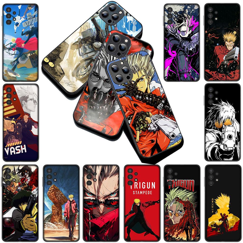 Handyhülle für Samsung Galaxy S25 S24 S23 FE Ultra Plus S7 Edge S25+ S23+ A56 5G Funda Hülle Weiche Hülle Trigun Stampede