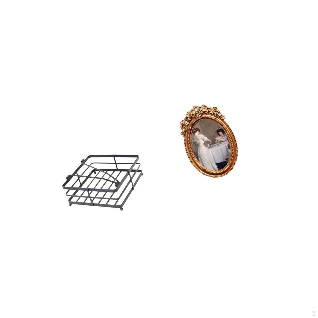Elegant Resin Napkin And Photo Display Holder for Tabletop Luxury Kitchen Restaurant Decor