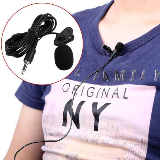 3.5mm Wired Lavalier Microphone Speech Teaching Sound Amplifier Mic for Phone PC