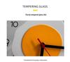 Creative Fried Egg Glass Wall Clock - Ultra-Quiet Childlike Design for Bedroom and Dining Room
