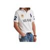 Polo Ralph Lauren Ribbed Mesh Letter Short Sleeve Classic Fit Polo Shirt Men Tops 710977438-001