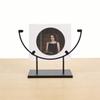 10 Inch Round Metal Display Stand Small Tabletop Frame Holder Stand for Photos Pictures Decorative Plates Home Office Desk