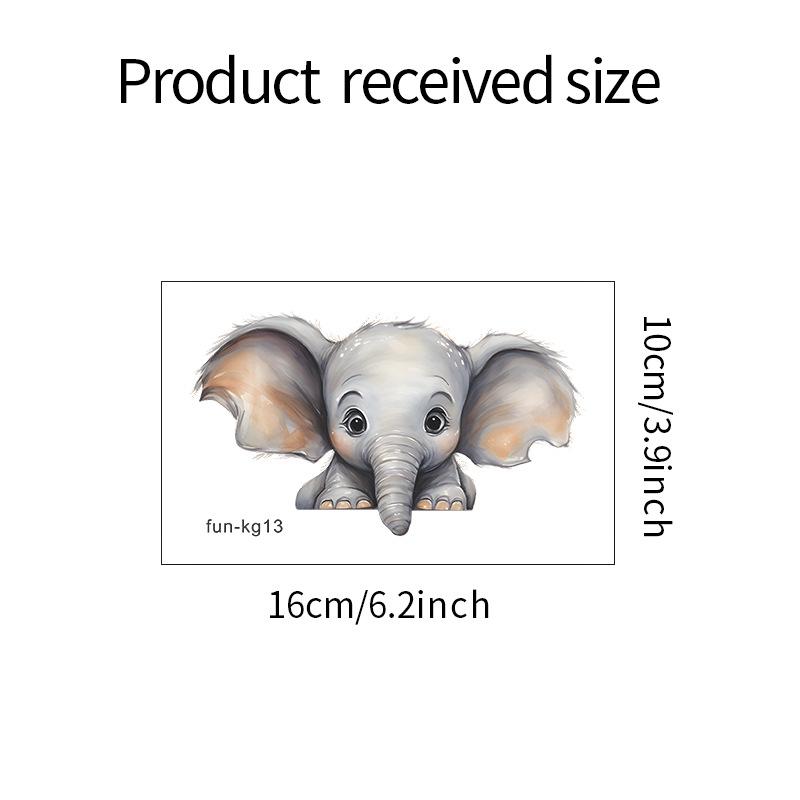 Cartoon Animal Cute Elephant Switch Affixed To The Living Room Porch Home Decoration Wall Sticker