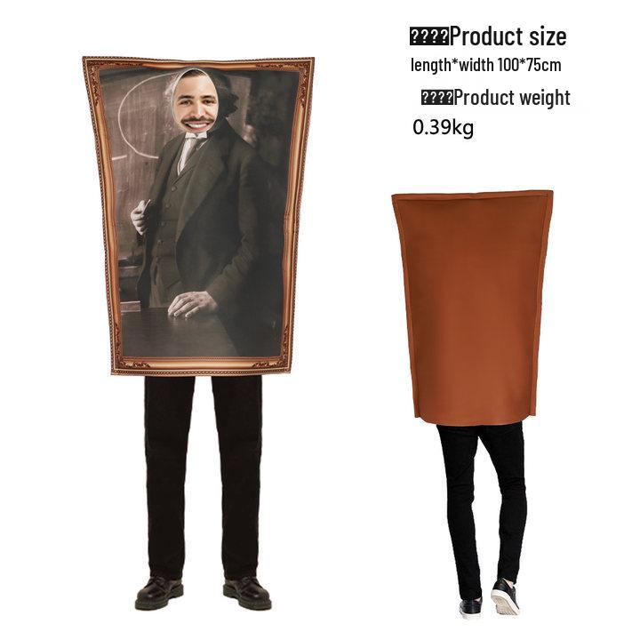 Φόρμα Αποκριάτικης Στολής Μόνα Λίζα για Σχολικές Παραστάσεις