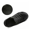 WTEMPO Summer Men's Sandals Hollow Flat Heel Adjustable Buckle Soft Thick Sole Non-slip Wear-resistant Quick Dry Wading Leisure Trend Beach Slippers