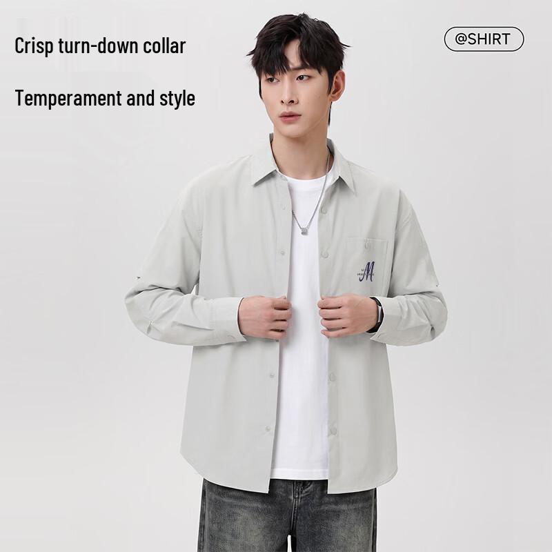 Mark Fairwhale Men's Casual Long Sleeve Shirt Jacket