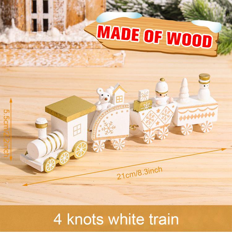 Christmas Plastic/Wooden Train Merry Cristmas Ornaments Christmas Decor For Home 2025 Xmas Tree Decor Noel Navidad NewYear Gifts
