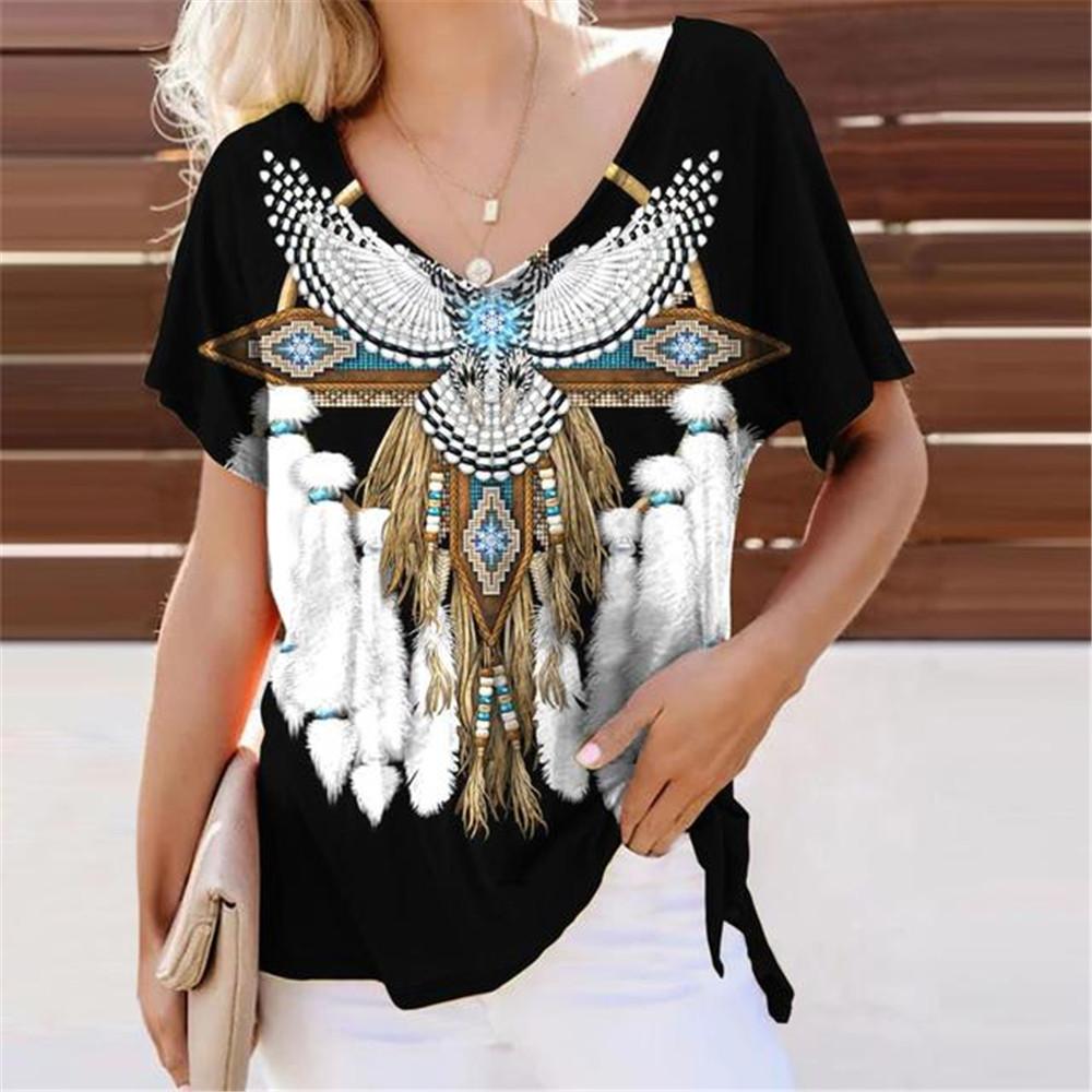 Универсальные футболки в стиле Харадзюка с абстрактными крутыми ретро-элементами и принтом — фото 18