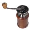 Coffee Grinder Manual Oak Stainless Steel Retro Ergonomic Crank Handle Conical Grinding   Portable Coffee Bean Grinder