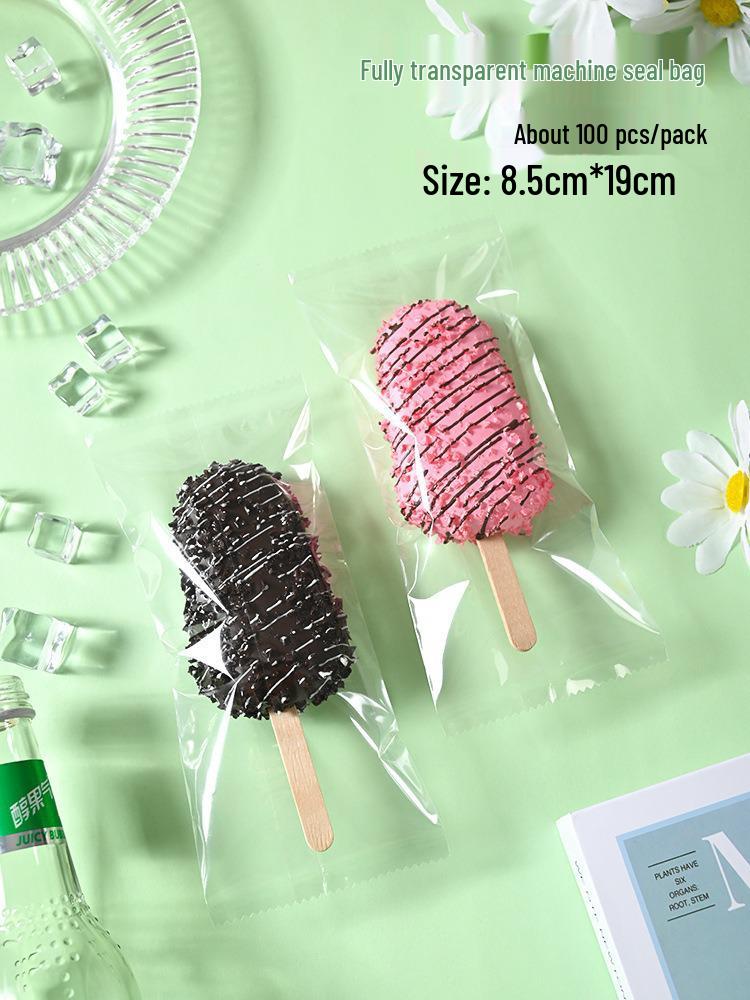 Bolsas Transparentes Auto-Sellantes para Helados y Paletas Hechos a Mano