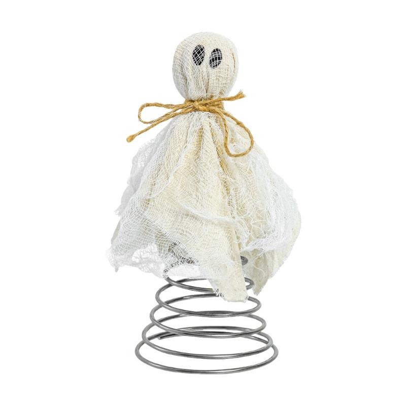 

Halloween Ghostly Miniature Doll Desktop Decoration Tree Toppers for Holiday Party Home Decors Christmas Treetop Ornament 1