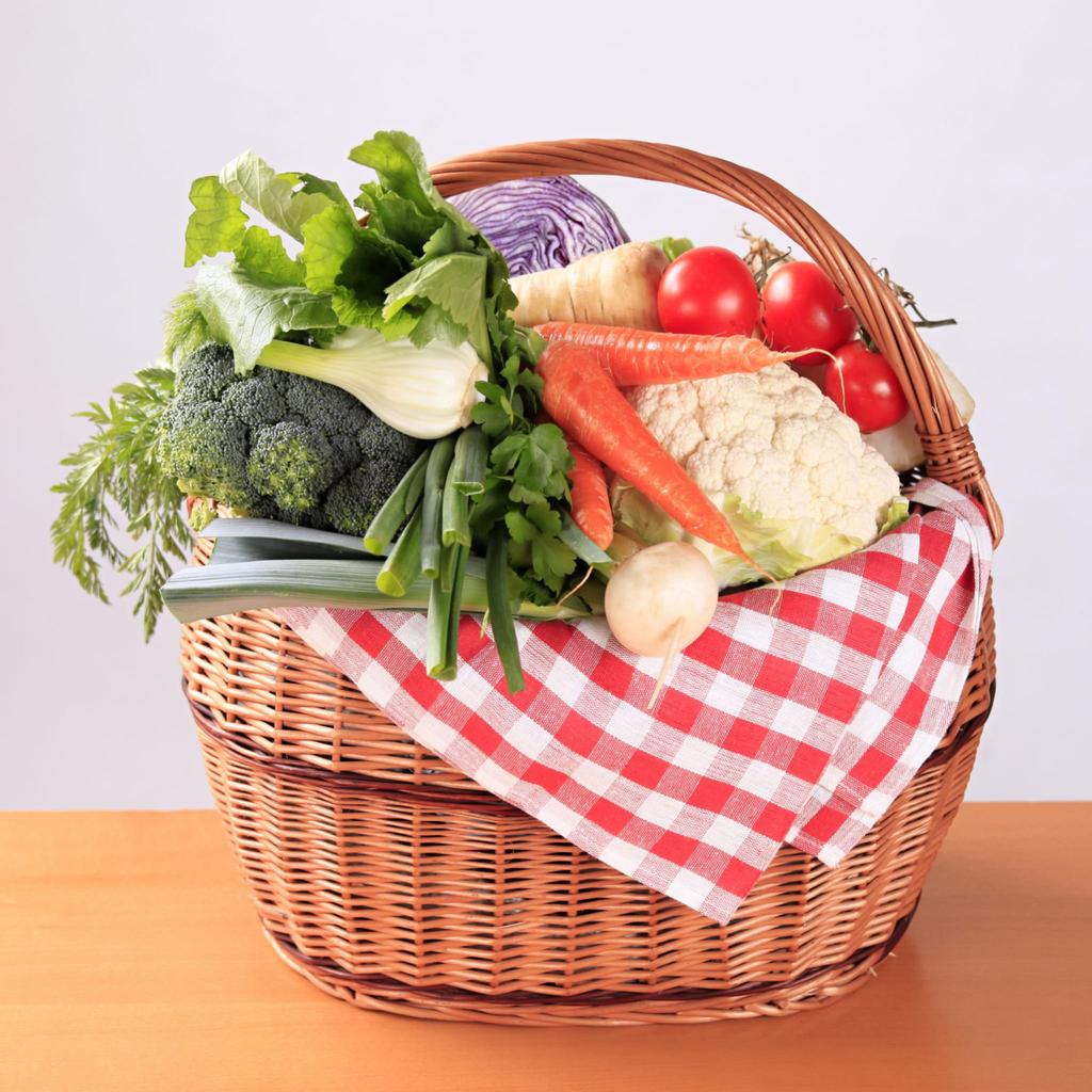 Large Wicker Shopping Basket for Mushrooms