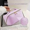Reis Cosmetische Tas Met Grote Capaciteit Draagbare Reis Make-up Tas Waterdichte Leren Make-up Tas Voor Vrouwen Cosmetica, Accessoires En Toiletartikelen