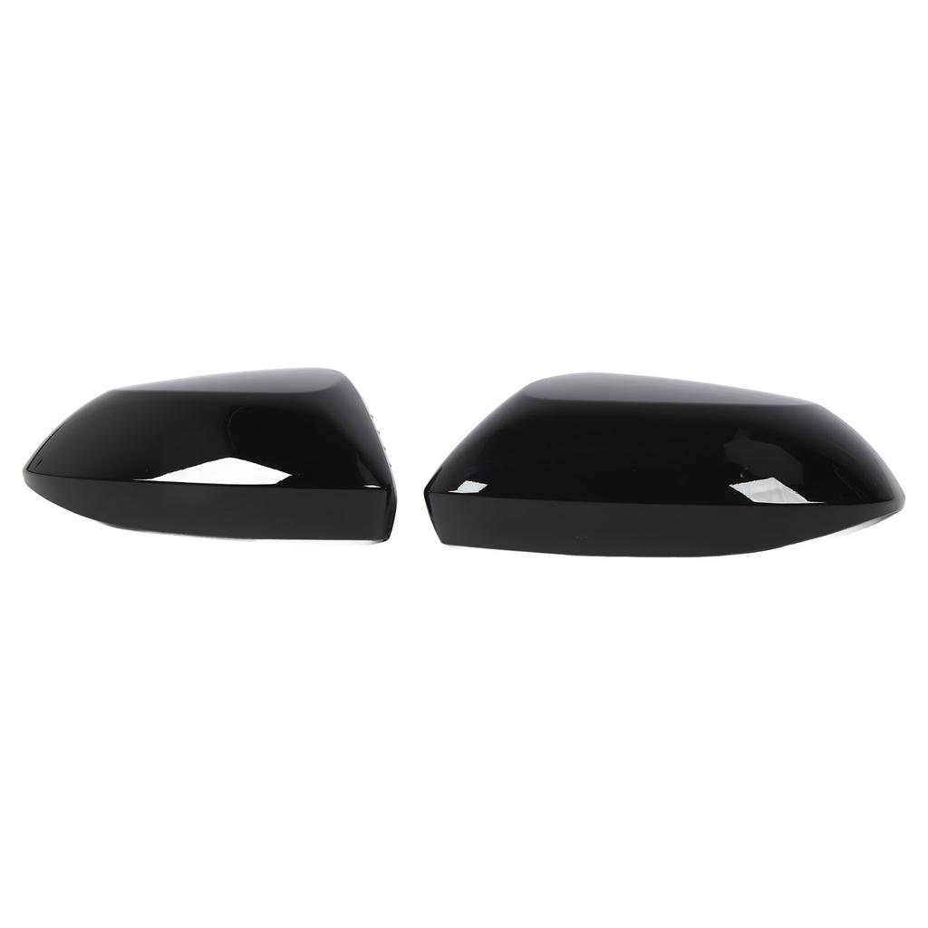 1Pair Rearview Side Mirror Cover High Strength Glossy Black Rugged Side Mirror Cover Cap Housing Replacement for Toyota