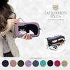 Crossmarberry Cat Small Item Triple ST06 Navy Pouch, Large, Cute, Women's, Design, Stylish, Divided, Storage, Fluffy, Zipper, Horizontal, Portable,