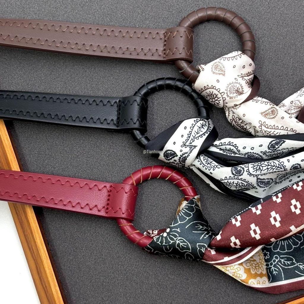 Red Chain Vintage American Scarf Belt: Women's Hip Hop Leather Outfit Accessories