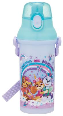 Skater Direct Drinking Water Dishwasher Made In Paw Patrol Unicorn Children's Bottle, Plastic, 480ml, One-Push Open/Close, Safe, Japan, Design,