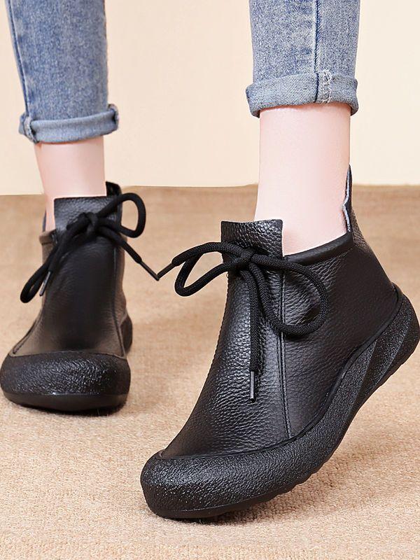 Retro thick-soled Martin boots women's soft-soled round-headed ugly cute single boots 2025 autumn new versatile casual mother short boots