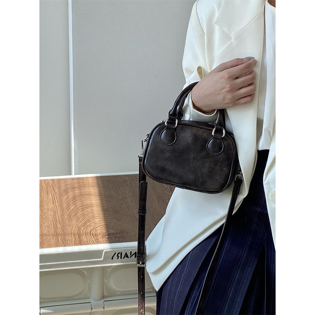 Ielgy Retro Casual Portable Small Square Bag Shoulder Crossbody