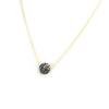 Les Trésors De Lily [L9761] - Gray 'Sissi' Gold-Plated Necklace - 8 Mm