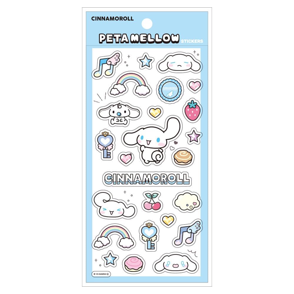 T's Factory Sanrio Characters Petamelow Sticker Cinnamoroll H175 x W90mm Generic Sticker