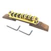 Gold Optional Archtop Jazz Guitar Roller Saddles Tune-O-Matic Bridge Rosewood Base with Wrench Guitar Bridge Replacement