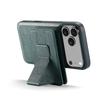 FIERRE SHANN 028 For iPhone 17 Pro Case Magnetic Detachable Card Slots Leather Back Cover