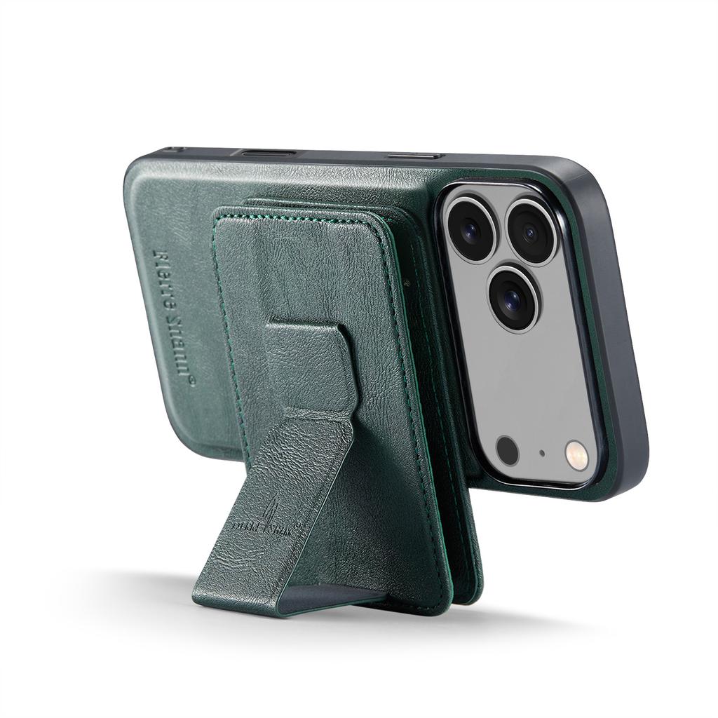 FIERRE SHANN 028 For iPhone 17 Pro Case Magnetic Detachable Card Slots Leather Back Cover
