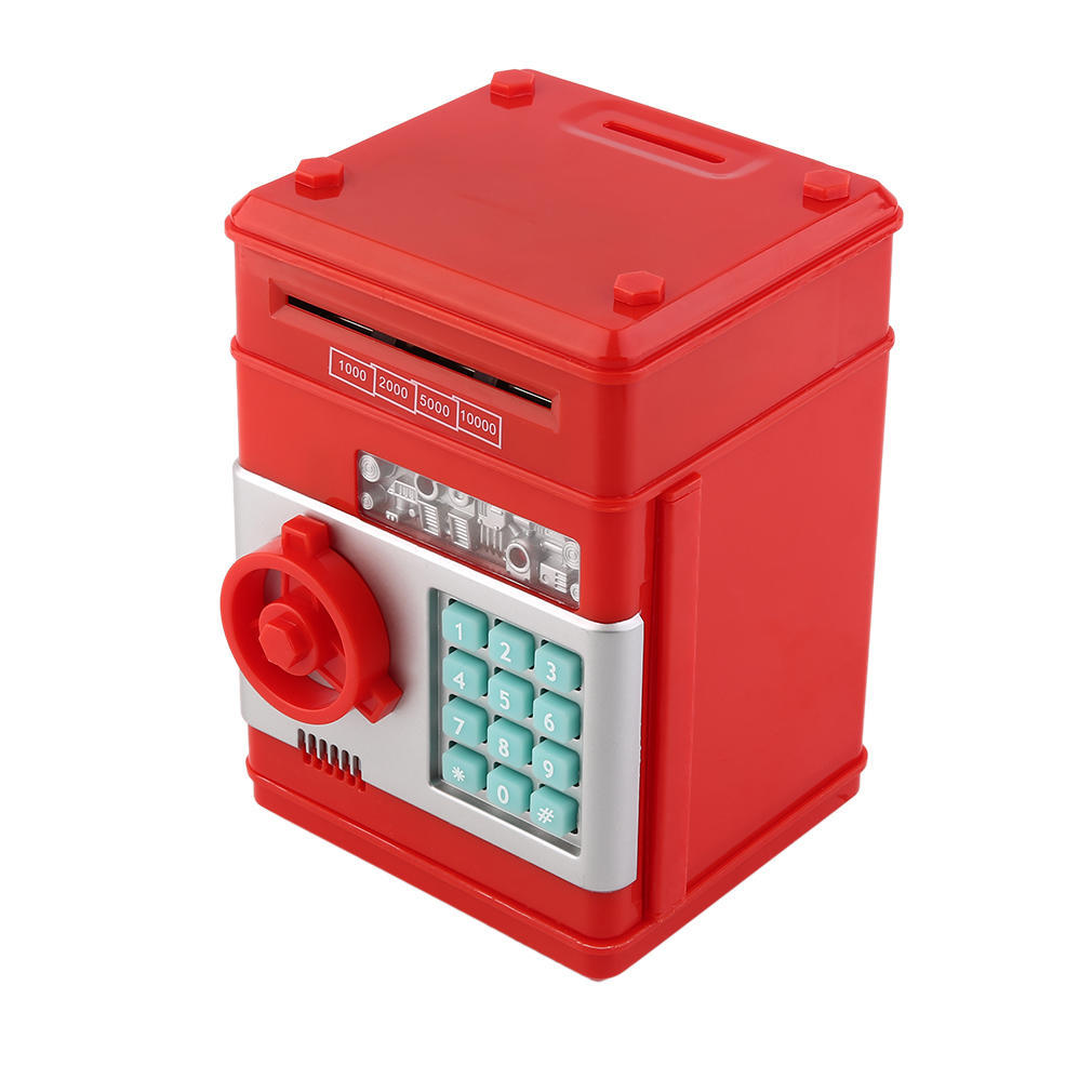 Buy Kids Electronic Money Safe Box Password Saving Bank ATM for Coins