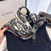 100% Pure Silk Scarf Women Hairband Foulard High Quality Square Female Headkerchief Luxury Shawl Wraps Hijab Bandana Scarves