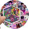 50 Pictures of Urban Cool Cartoon Girl Doodle Stickers Decorative Guitar Notes Suitcase DIY Waterproof
