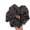 Korea's new high-end large intestine hair band jewelry retro simple floral large simple hair band women's hair rubber band