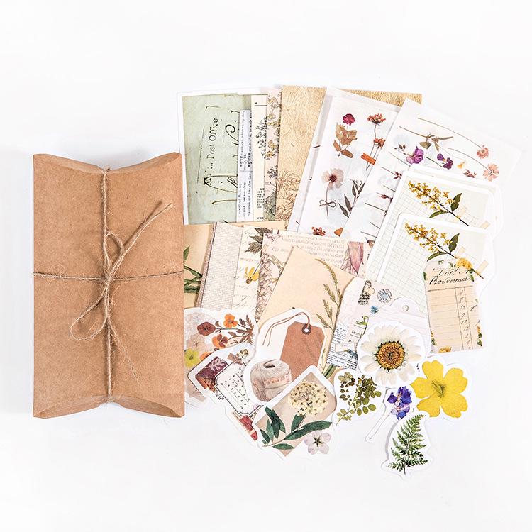 Retro Mushroom & Butterfly DIY Sticker Pack (30 Sheets, 12 Styles)